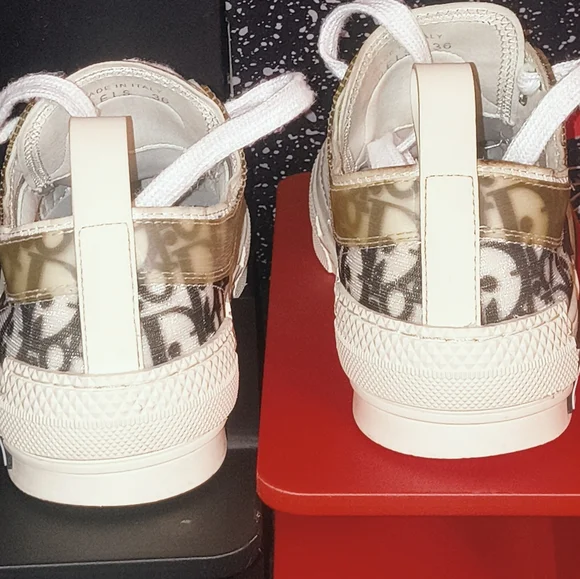 Dior Low Top Logo Sneaker - Beige Monogram - Picture 4 of 11